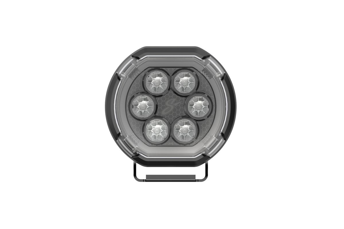 HEXCORE Universal 6" LED Pod Lights, Driving Beam Amber & White (Pair) | STL6PDL