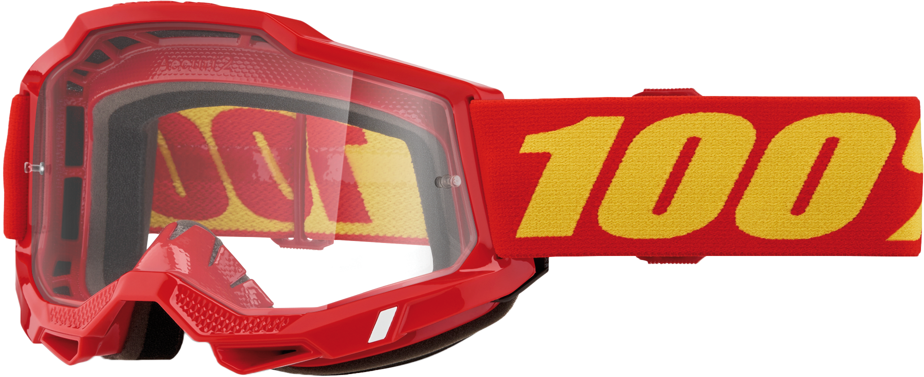 Photo of ACCURI 2 GOGGLE RED CLEAR LENS by 100-PERCENT - Premium Eyewear for UTVs / Side by Sides