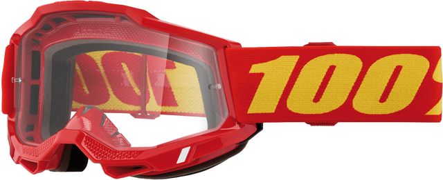 Photo of ACCURI 2 GOGGLE RED CLEAR LENS by 100-PERCENT - Premium Eyewear for UTVs / Side by Sides