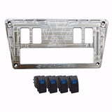50 Caliber Racing YXZ 1000R Custom CNC 4 Switch Dash Panel