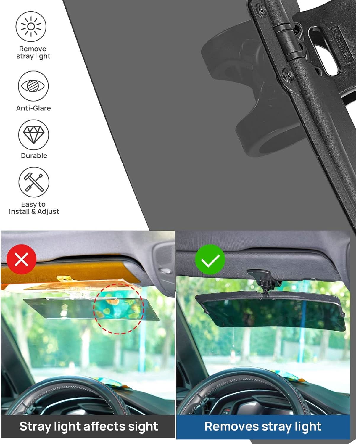 Photo of Kemimoto JOYTUTUS Sun Visor for Car by Kemimoto - Premium for UTVs / Side by Sides