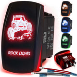 Waterproof Funny Rocker Switch - 12V ON/Off, LED Backlit with Custom Etched Design | R1 Industries