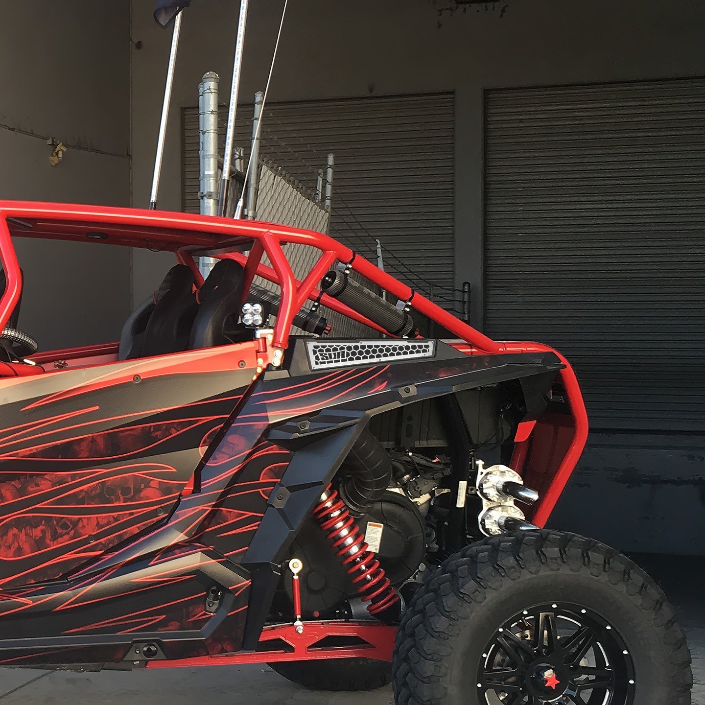 Photo of Bed Side Grille Kit (Short Bed Caps) by SDR Motorsports - Premium Grilles for UTVs / Side by Sides
