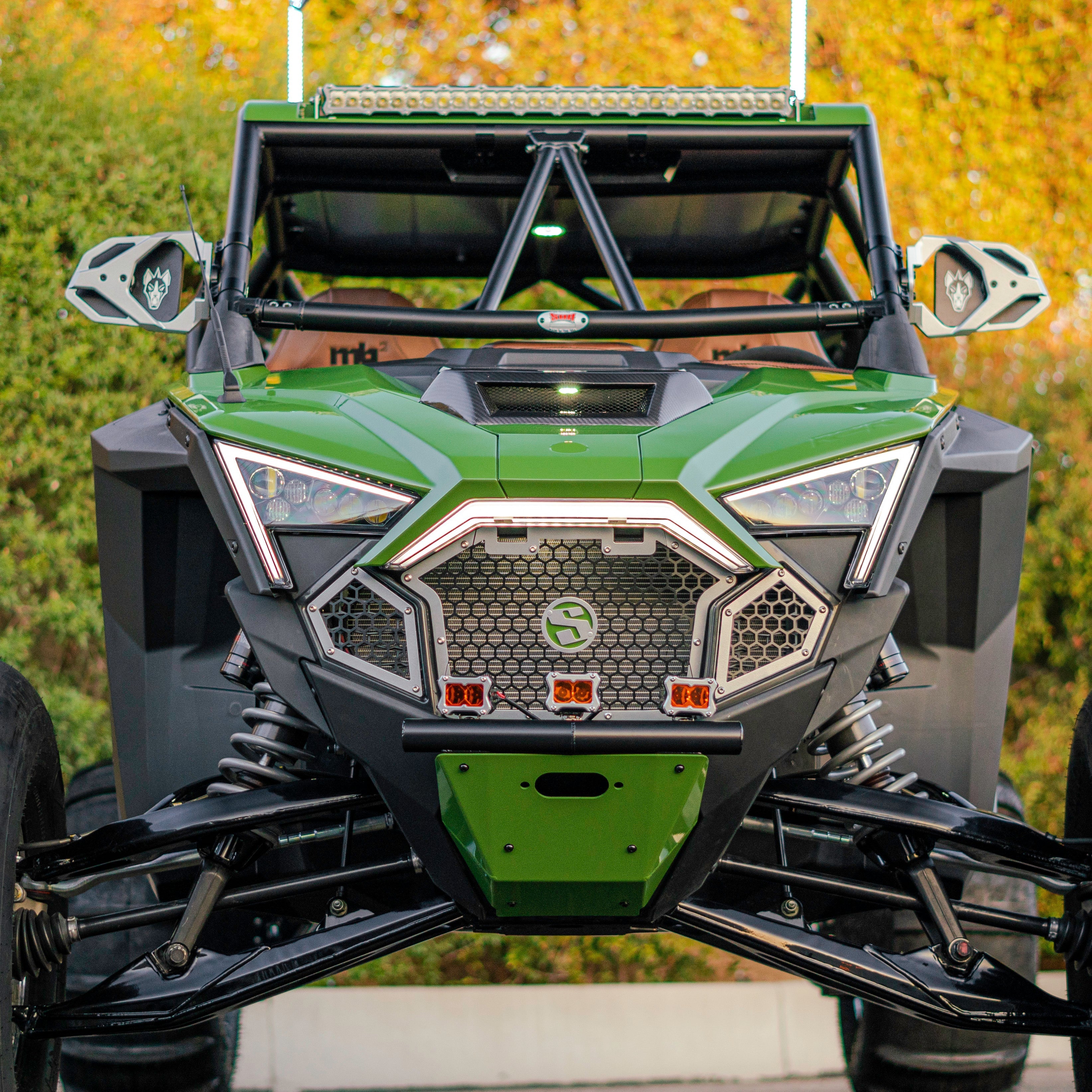Photo of Polaris Pro-R/Turbo R Front Grille Kit by SDR Motorsports - Premium Grilles for UTVs / Side by Sides
