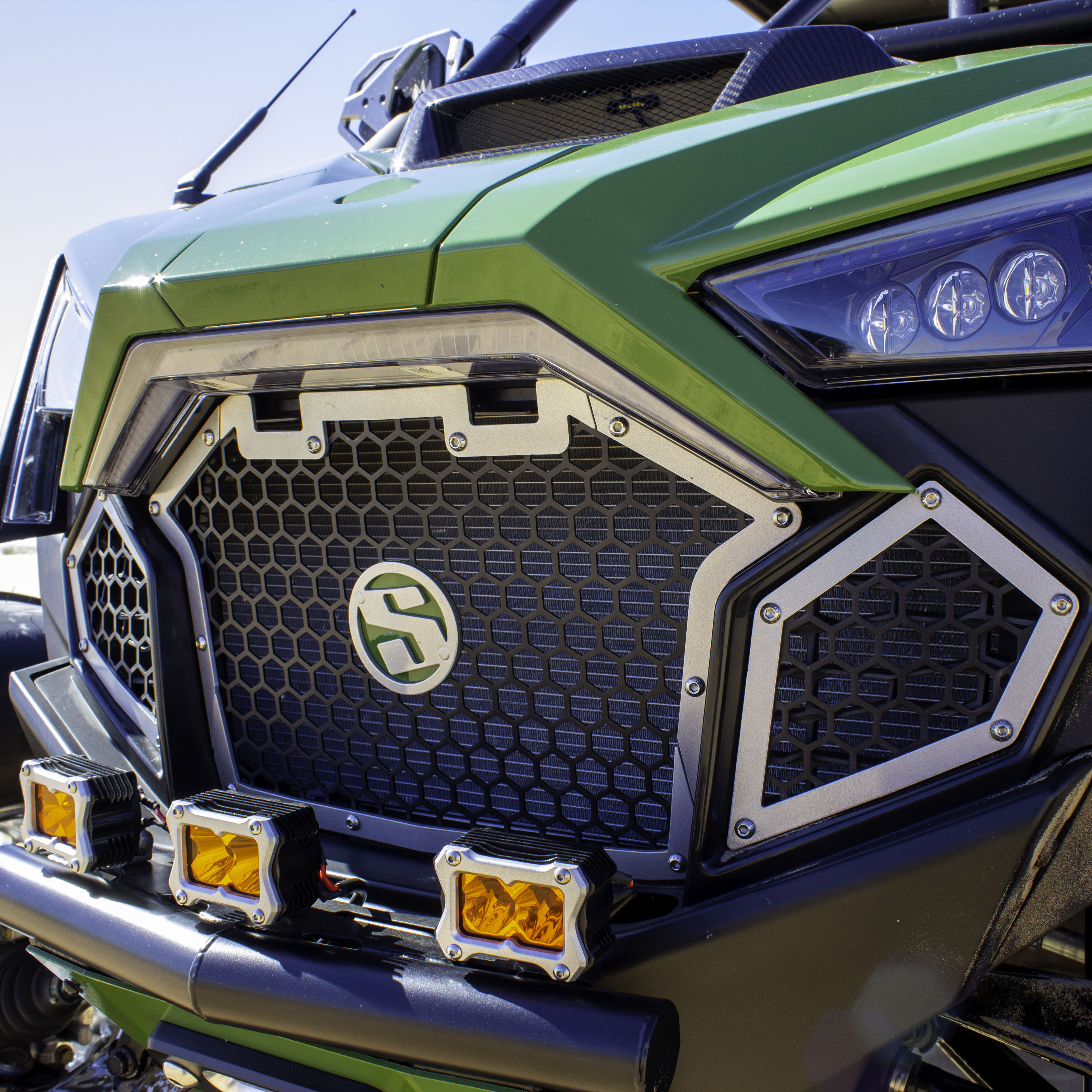 Photo of Polaris Pro-R/Turbo R Front Grille Kit by SDR Motorsports - Premium Grilles for UTVs / Side by Sides