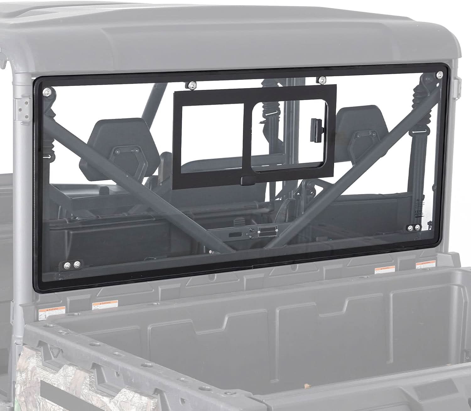 Photo of UTV Sliding Glass Rear Window For CFMOTO UFORCE 1000/1000 XL 2019-2025 by Kemimoto - Premium for UTVs / Side by Sides