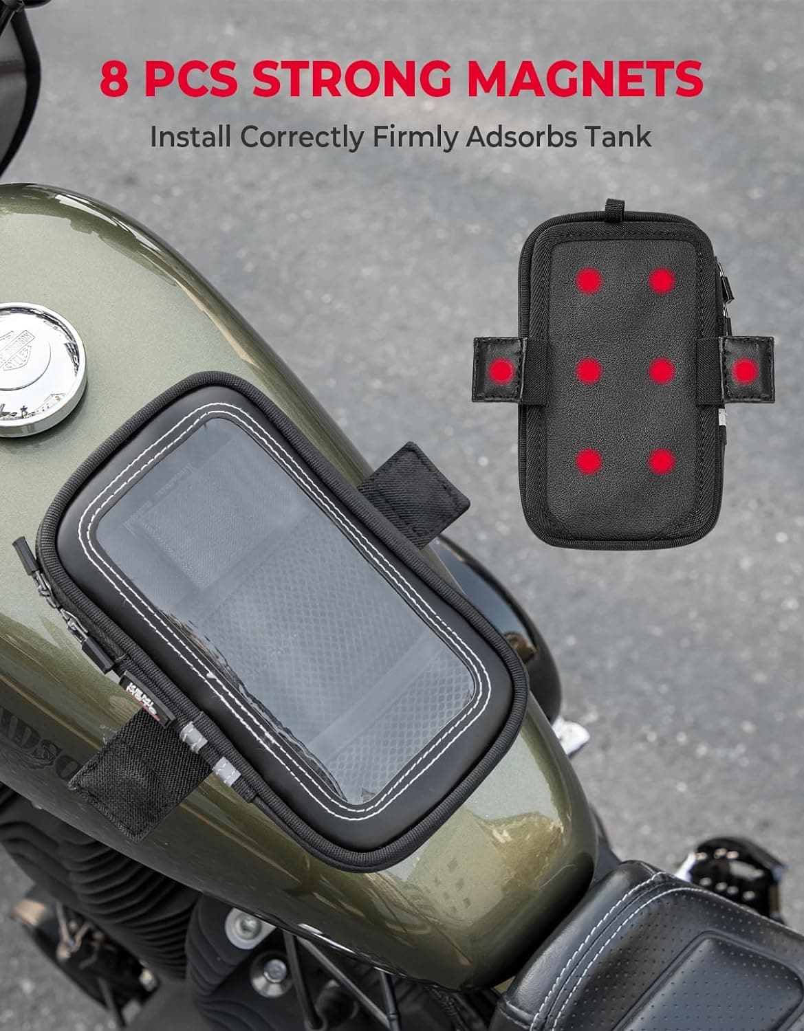 Photo of Motorcycle Universal Phone Bag by Kemimoto - Premium for UTVs / Side by Sides
