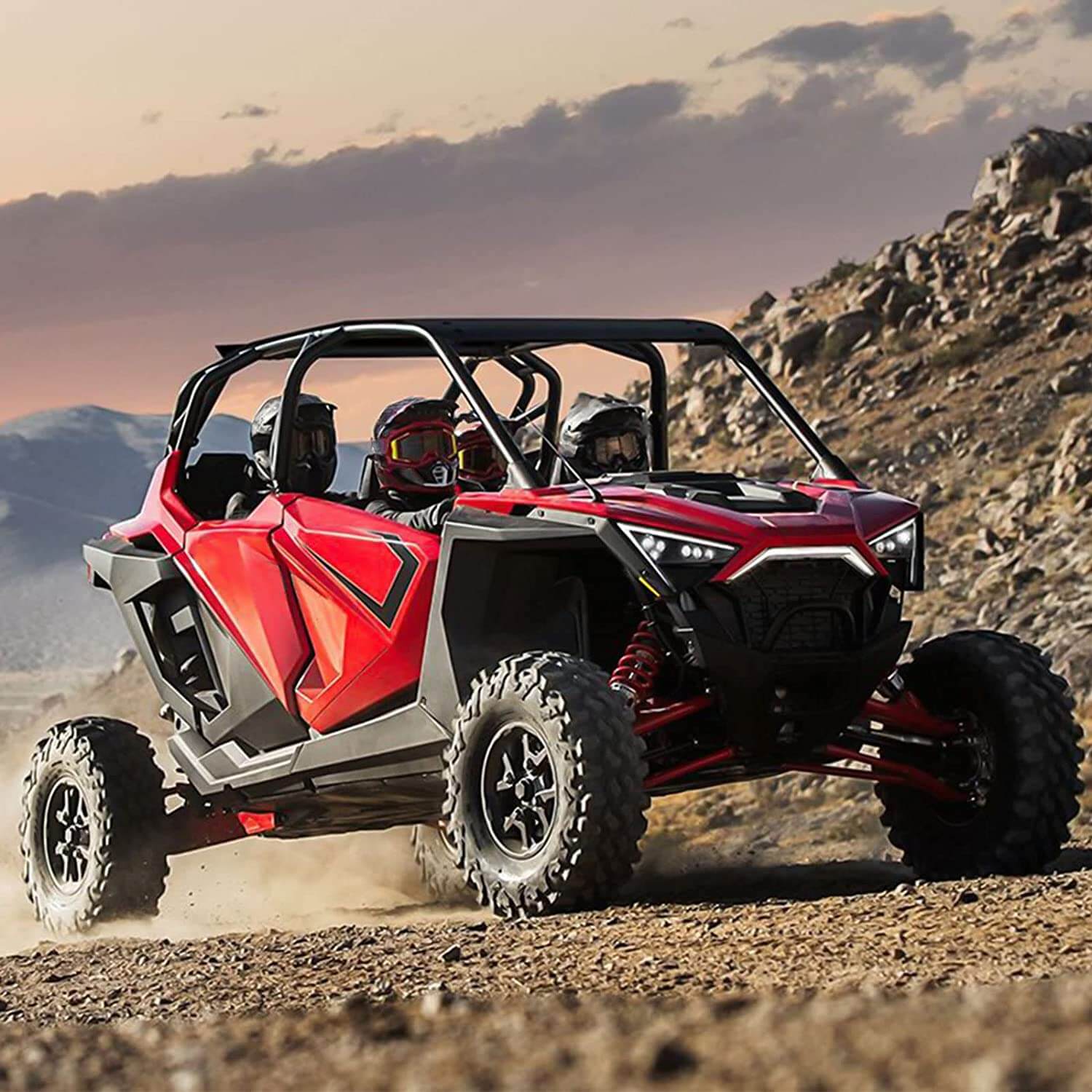 Photo of Rear Door Bags for Polaris RZR PRO XP 4 Turbo R 4 PRO R 4 2020-2024 by Kemimoto - Premium for UTVs / Side by Sides