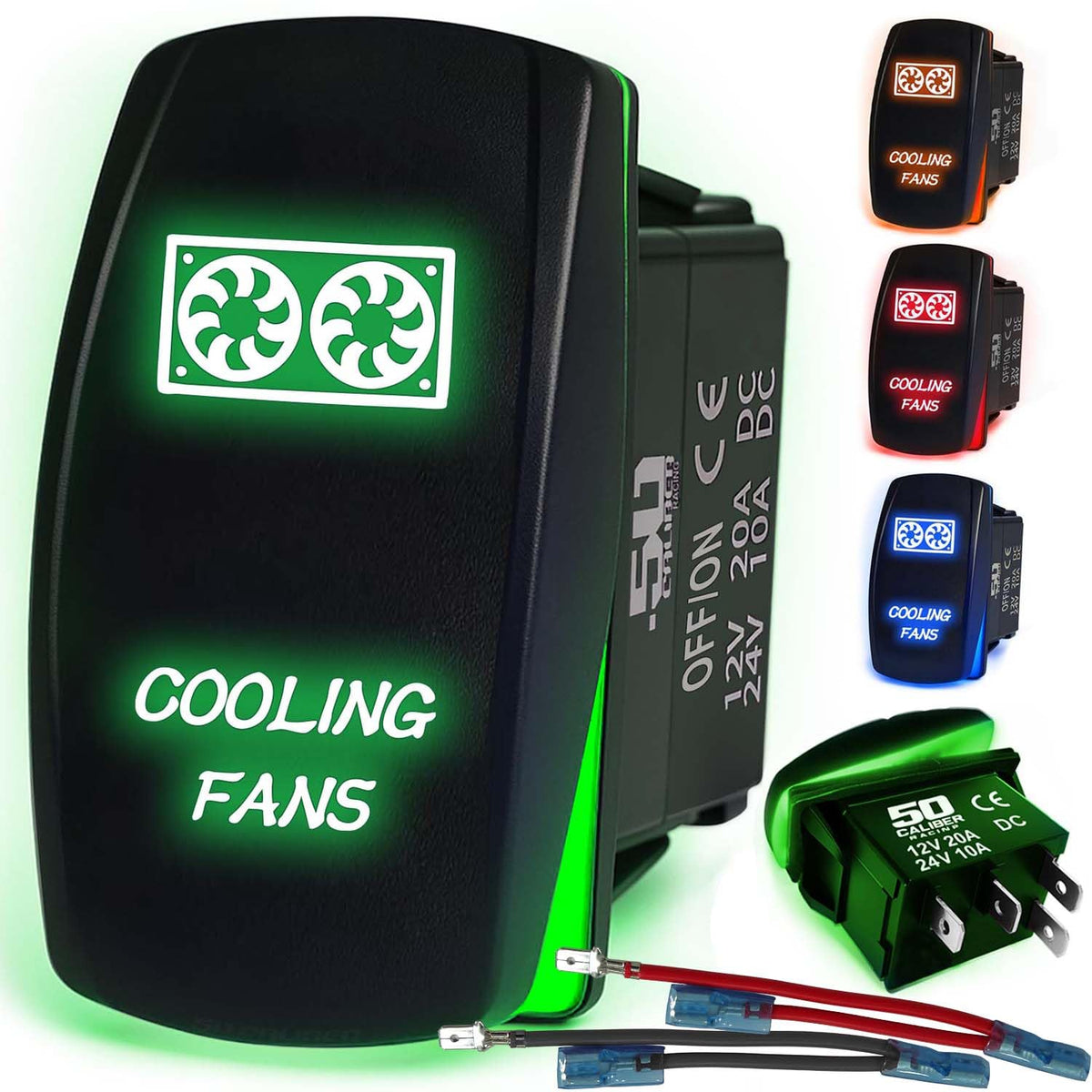 Waterproof Funny Rocker Switch - 12V ON/Off, LED Backlit with Custom Etched Design | R1 Industries