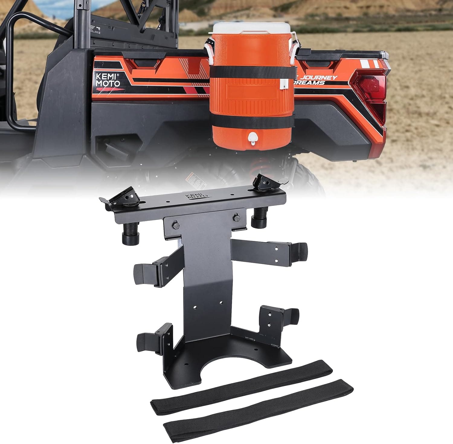 Photo of Steel Water Cooler Rack for Ranger General UTVs by Kemimoto - Premium for UTVs / Side by Sides