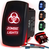 Waterproof Funny Rocker Switch - 12V ON/Off, LED Backlit with Custom Etched Design | R1 Industries