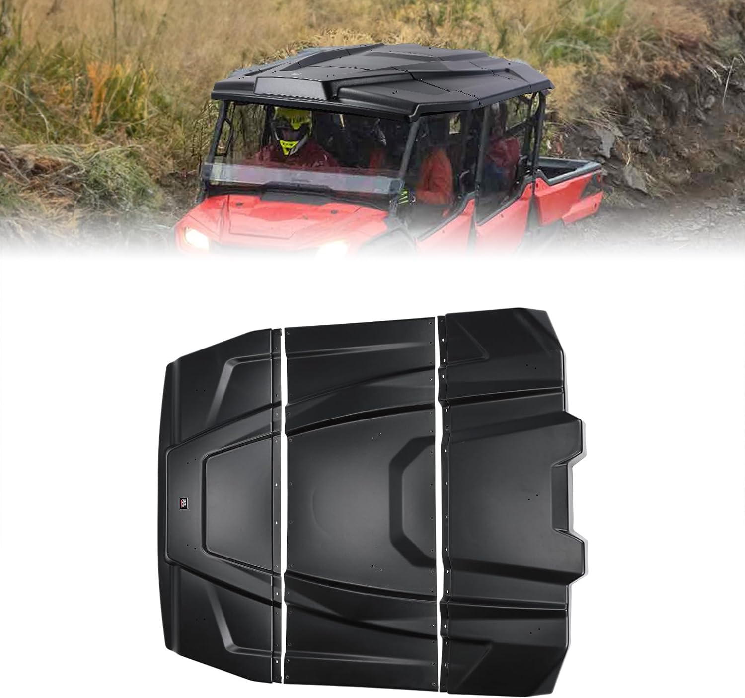 Photo of Plastic Hard Roof Top for Pioneer 1000-6 2023-2024 by Kemimoto - Premium for UTVs / Side by Sides