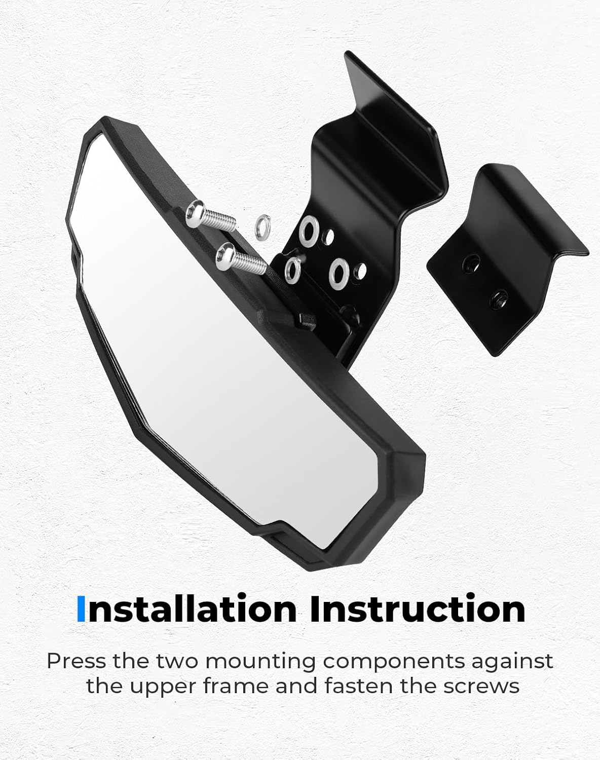 Photo of UTV Rear View Mirror for Polaris Ranger/ Can-Am Defender by Kemimoto - Premium for UTVs / Side by Sides