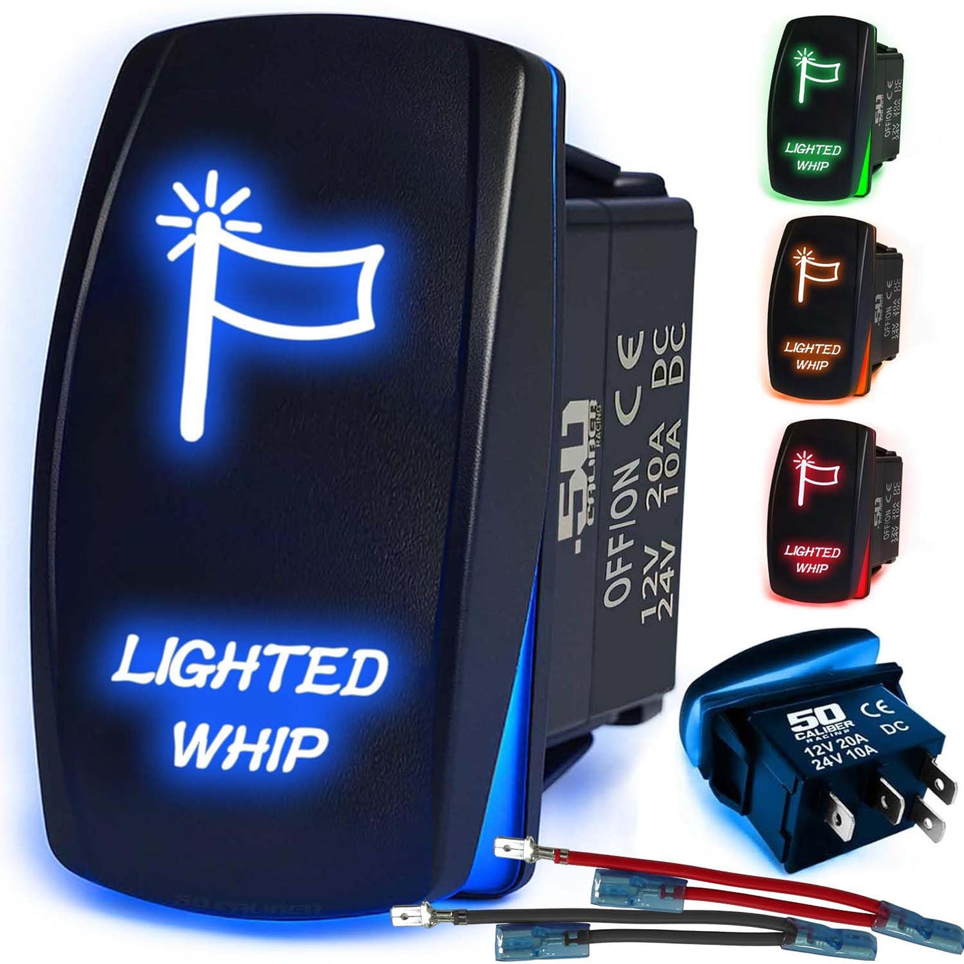 Waterproof Funny Rocker Switch - 12V ON/Off, LED Backlit with Custom Etched Design | R1 Industries