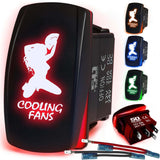 Waterproof Funny Rocker Switch - 12V ON/Off, LED Backlit with Custom Etched Design | R1 Industries