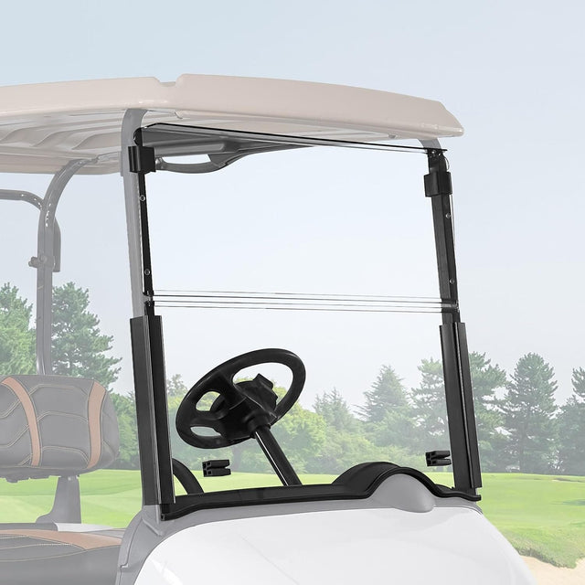 Photo of Golf Cart Windshield for EZGO RXV (2008-Up) by Kemimoto - Premium for UTVs / Side by Sides