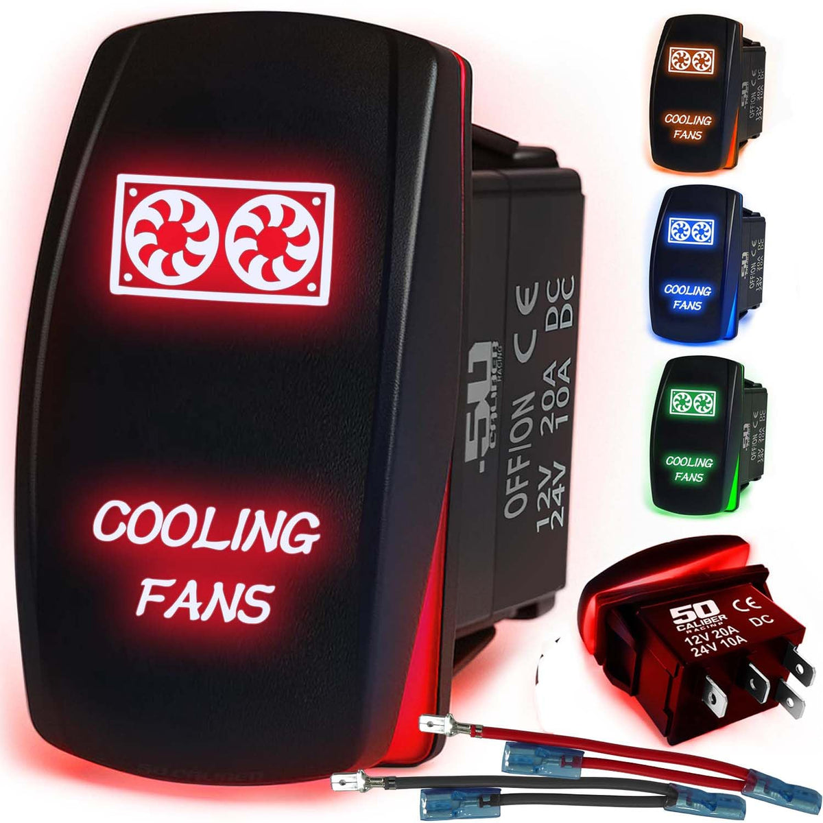Waterproof Funny Rocker Switch - 12V ON/Off, LED Backlit with Custom Etched Design | R1 Industries