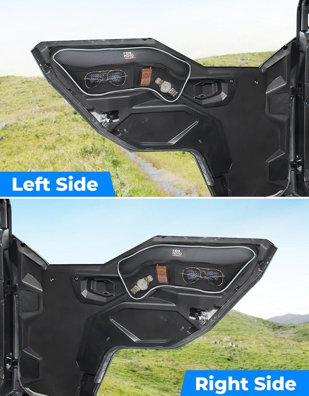 Photo of Kemimoto Front Upper Door Bags for Polaris General 1000/4 1000 2016-2024, 2PCS by Kemimoto - Premium for UTVs / Side by Sides