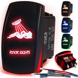 Waterproof Funny Rocker Switch - 12V ON/Off, LED Backlit with Custom Etched Design | R1 Industries