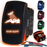 Waterproof Funny Rocker Switch - 12V ON/Off, LED Backlit with Custom Etched Design | R1 Industries