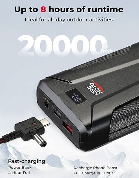 Photo of Heated Jacket with 12V 20000mAh Battery Pack by Kemimoto - Premium for UTVs / Side by Sides