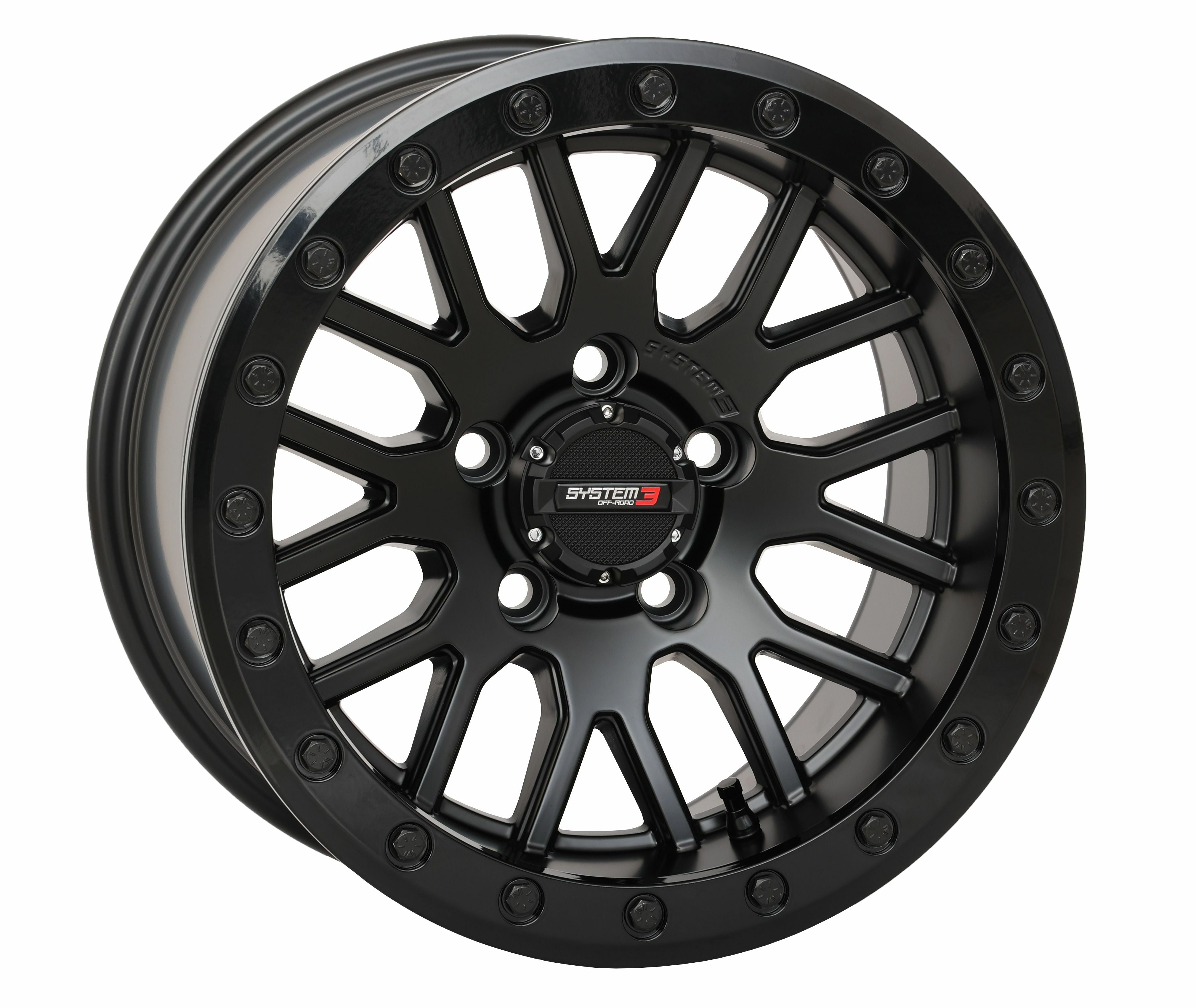Photo of SB9 WHEEL 15X9 5+4 (+10MM) 5/4.5 MATTE BLACK by SYSTEM 3 - Premium Wheels for UTVs / Side by Sides