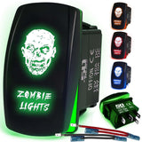 Waterproof Funny Rocker Switch - 12V ON/Off, LED Backlit with Custom Etched Design | R1 Industries