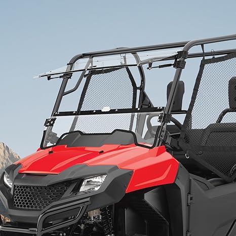 Photo of UTV 2-IN-1 Flip Windshield for Honda Pioneer 700 / 700-4 by Kemimoto - Premium for UTVs / Side by Sides