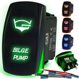 Waterproof Funny Rocker Switch - 12V ON/Off, LED Backlit with Custom Etched Design | R1 Industries