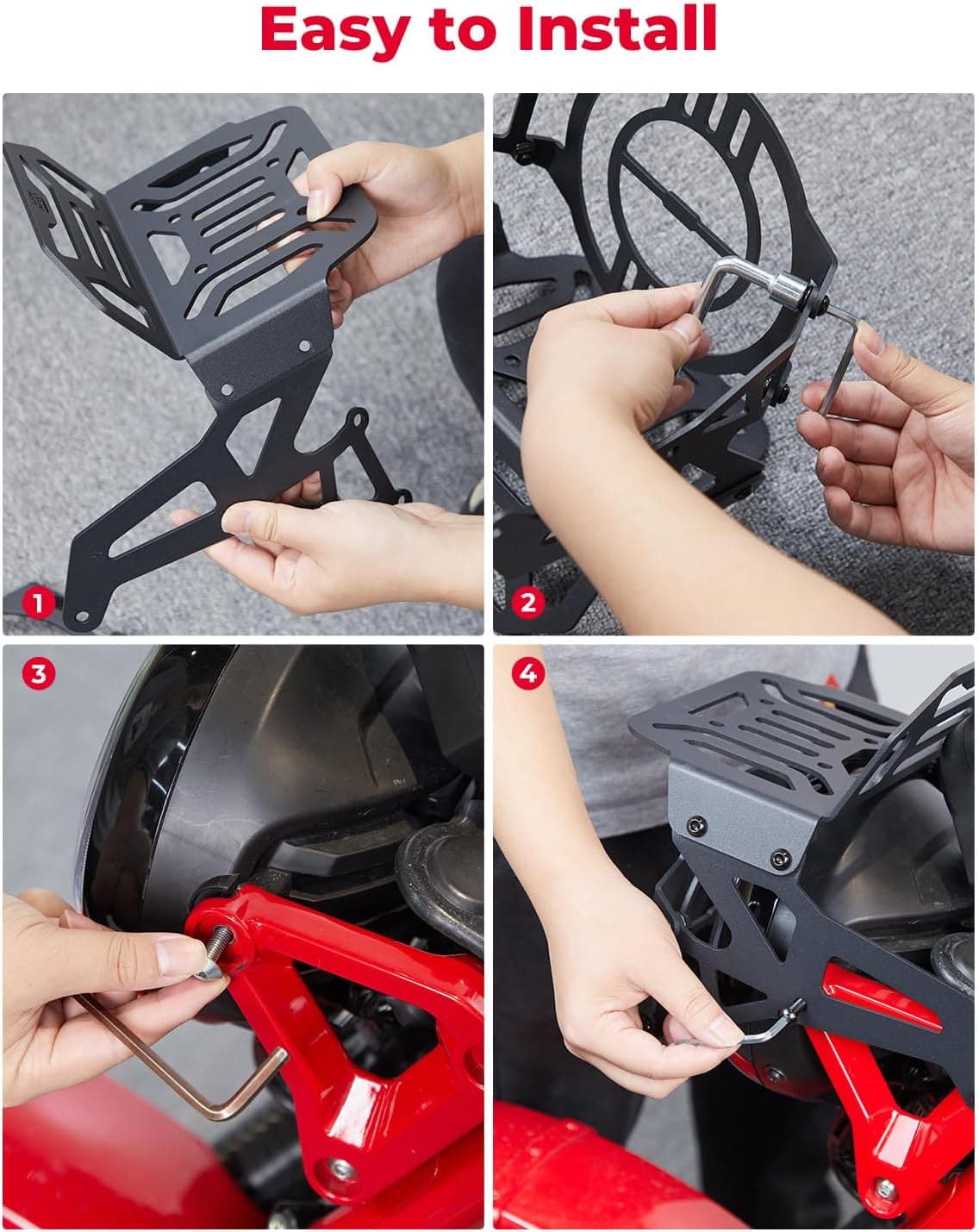 Photo of Headlight Guard Front Rack for CT125 Trail 125 2020-2024 by Kemimoto - Premium for UTVs / Side by Sides