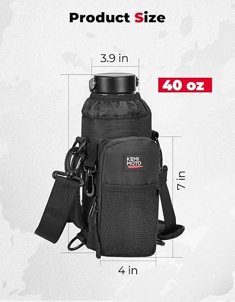 Photo of Water Bottle Holder Bag For YETI Stanley SLM 32 oz|40 oz by Kemimoto - Premium for UTVs / Side by Sides