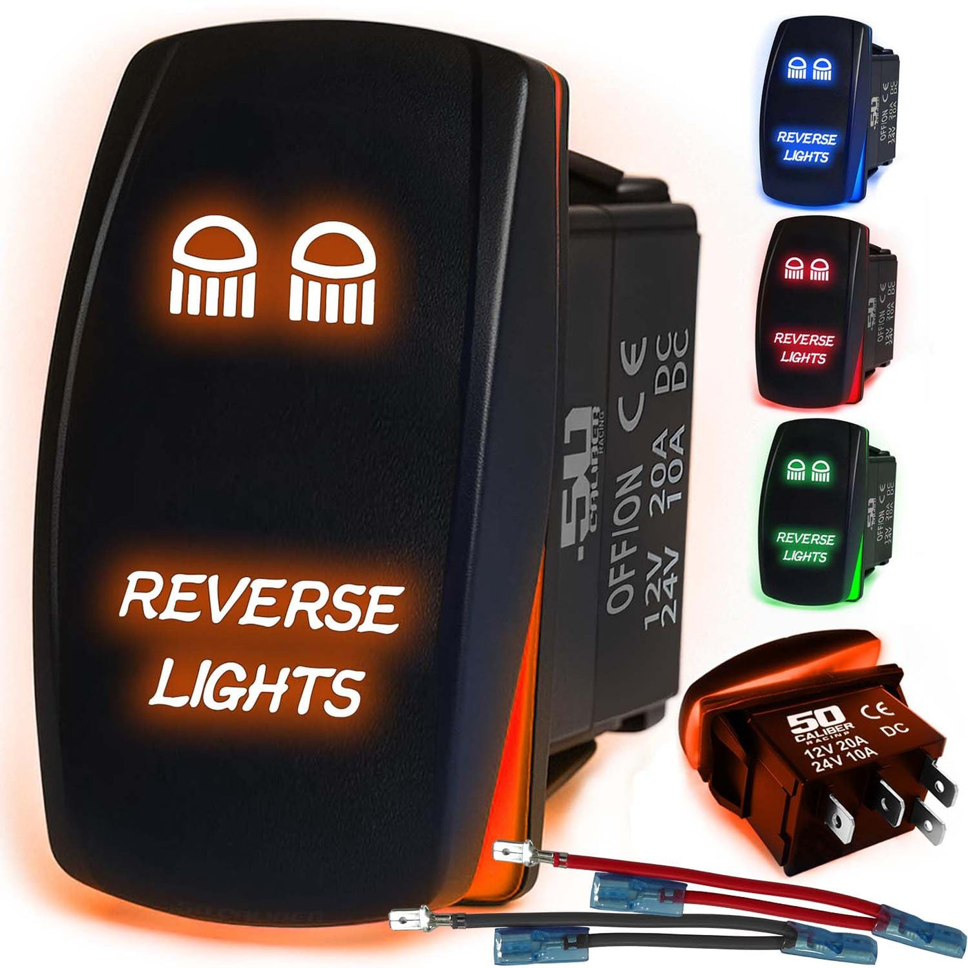 Waterproof Funny Rocker Switch - 12V ON/Off, LED Backlit with Custom Etched Design | R1 Industries