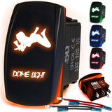 Waterproof Funny Rocker Switch - 12V ON/Off, LED Backlit with Custom Etched Design | R1 Industries