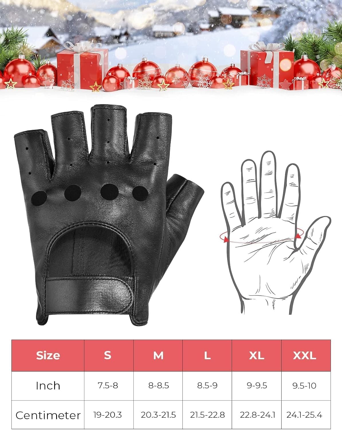 Photo of Motorcycle Fingerless Gloves, Black by Kemimoto - Premium for UTVs / Side by Sides