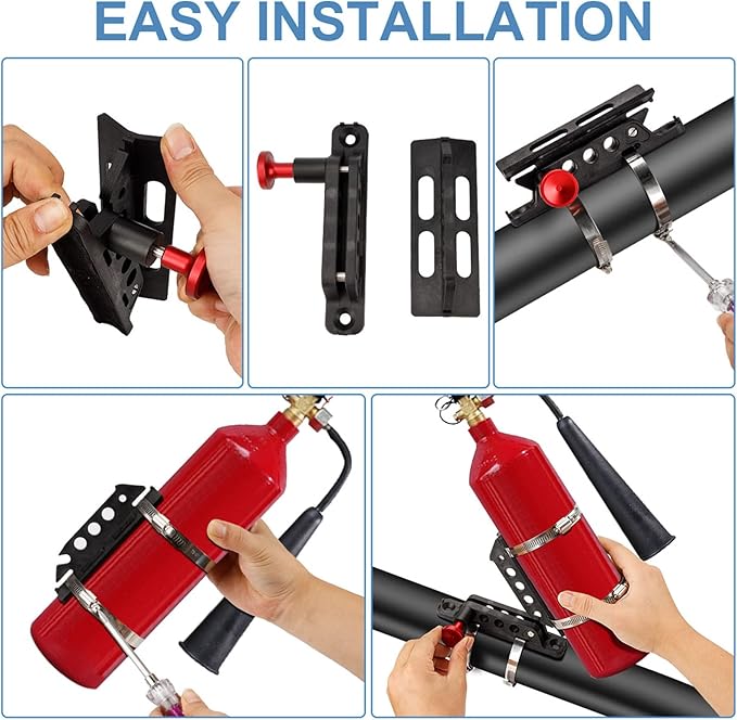 Photo of Quick-Release Fire Extinguisher Mount - Universal Roll Bar & Flat Surface Mount by Savage UTV - Premium Fire Extinguishers & Mounts for UTVs / Side by Sides
