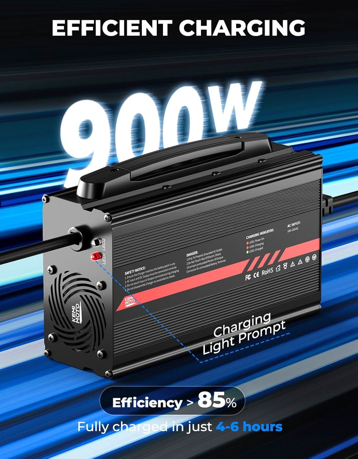 Photo of KEMIMOTO 36V Golf Cart Battery Charger by Kemimoto - Premium for UTVs / Side by Sides