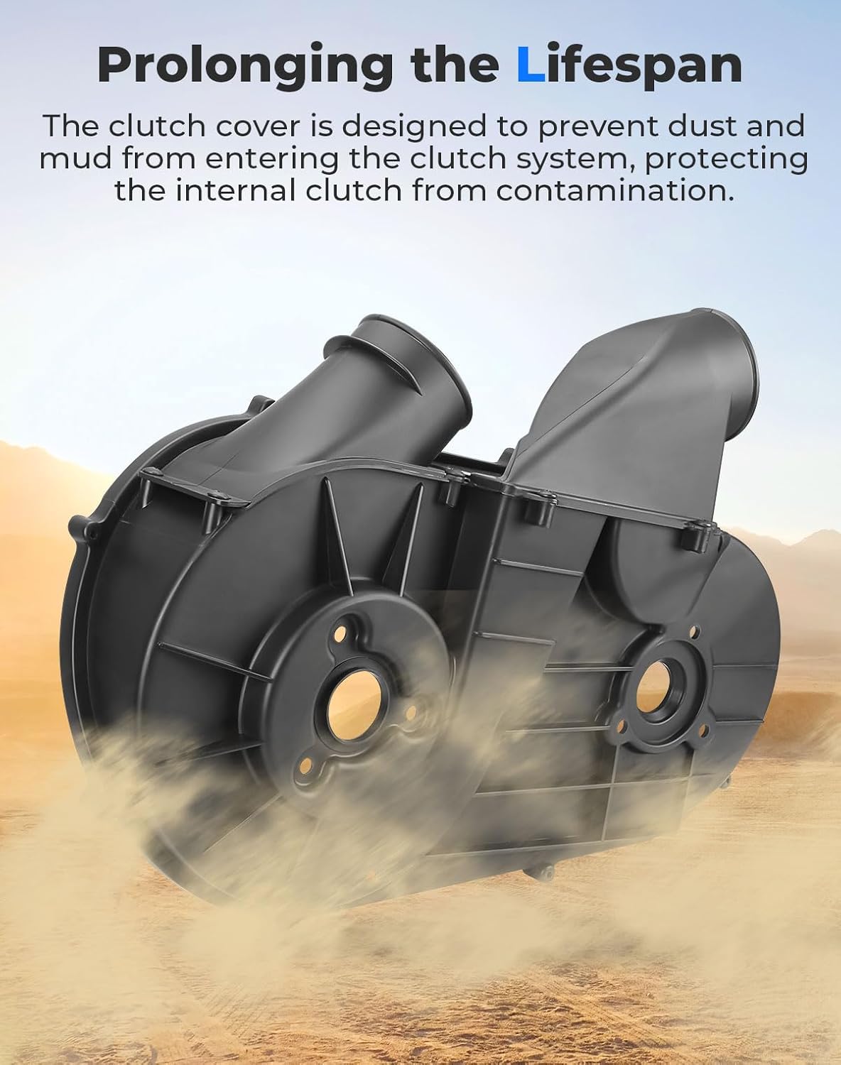 Photo of Kemimoto Inner Clutch Cover Belt Box for Polaris RZR XP 1000/Ranger Crew XP 1000 900/General by Kemimoto - Premium for UTVs / Side by Sides