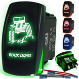Waterproof Funny Rocker Switch - 12V ON/Off, LED Backlit with Custom Etched Design | R1 Industries