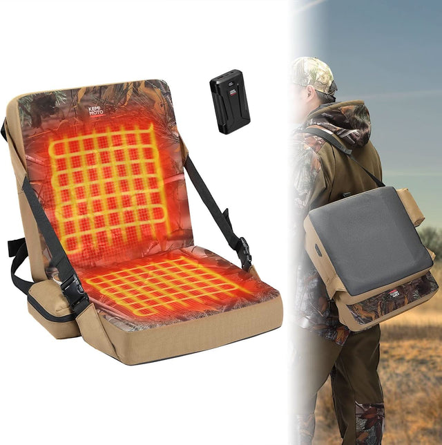 Photo of Hunting Seat Cushion Heated with 20000mAh Battery by Kemimoto - Premium for UTVs / Side by Sides