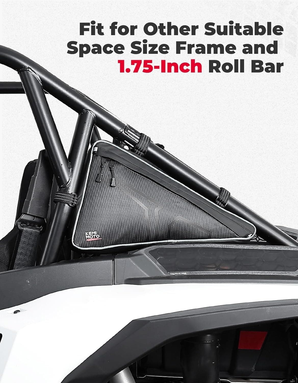 Photo of UTV Storage Bags Side Tool Bags for Polaris RZR XP 1000/4 2024-2025 by Kemimoto - Premium for UTVs / Side by Sides
