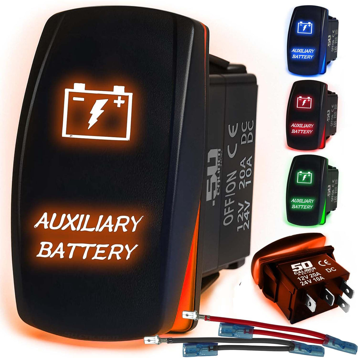 Waterproof Funny Rocker Switch - 12V ON/Off, LED Backlit with Custom Etched Design | R1 Industries