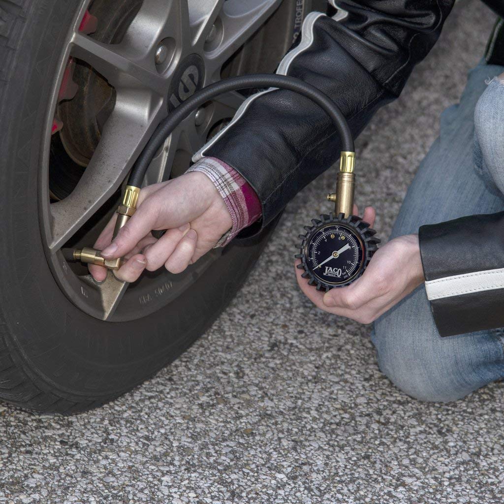 Photo of BikePro™ Presta Tire Pressure Gauge - 60 PSI | Presta & Schrader (Mountain Bikes) by JACO - Premium Tire Accessories for UTVs / Side by Sides
