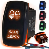 Waterproof Funny Rocker Switch - 12V ON/Off, LED Backlit with Custom Etched Design | R1 Industries