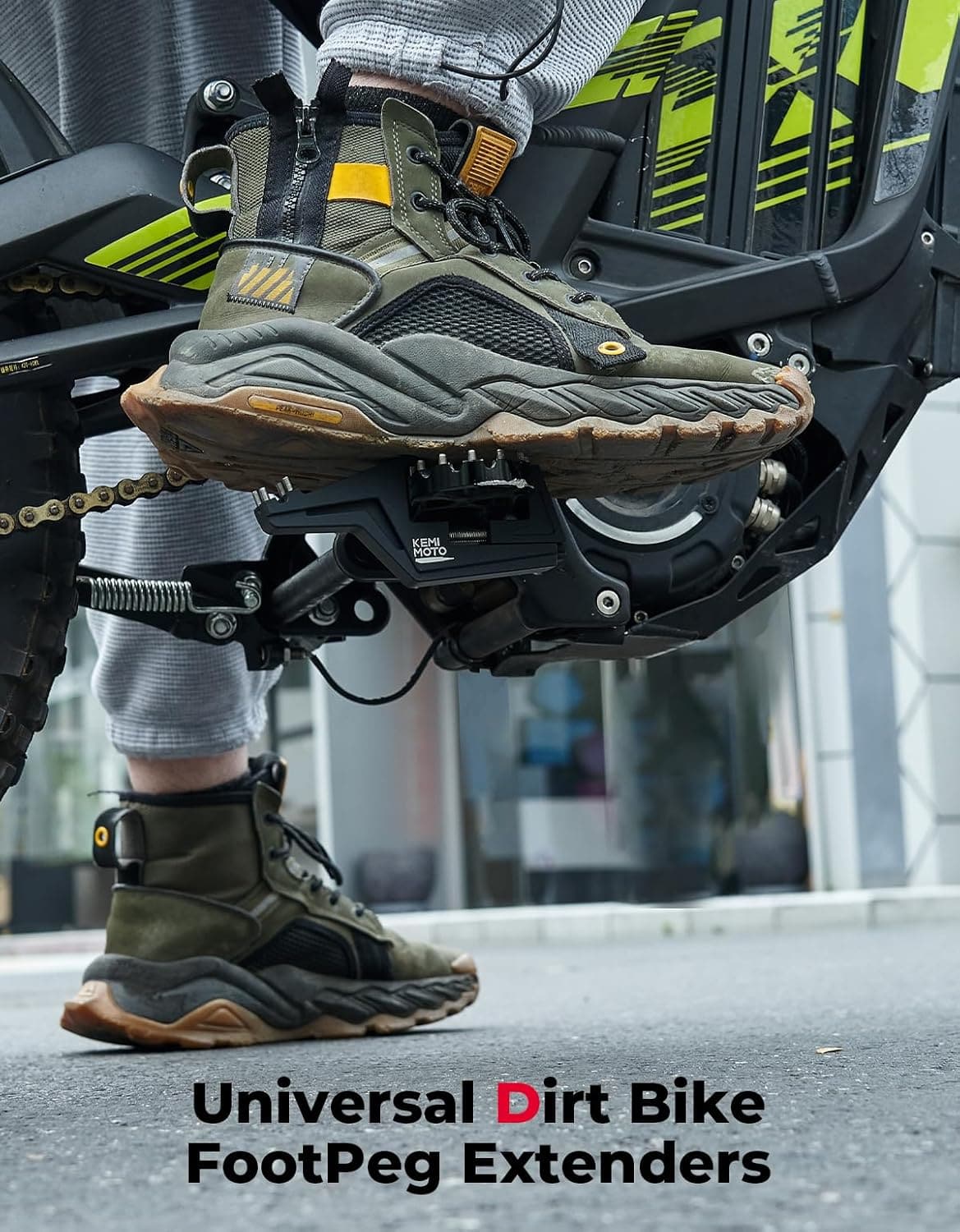 Photo of Universal Driver Footpegs Extension Bracket by Kemimoto - Premium for UTVs / Side by Sides