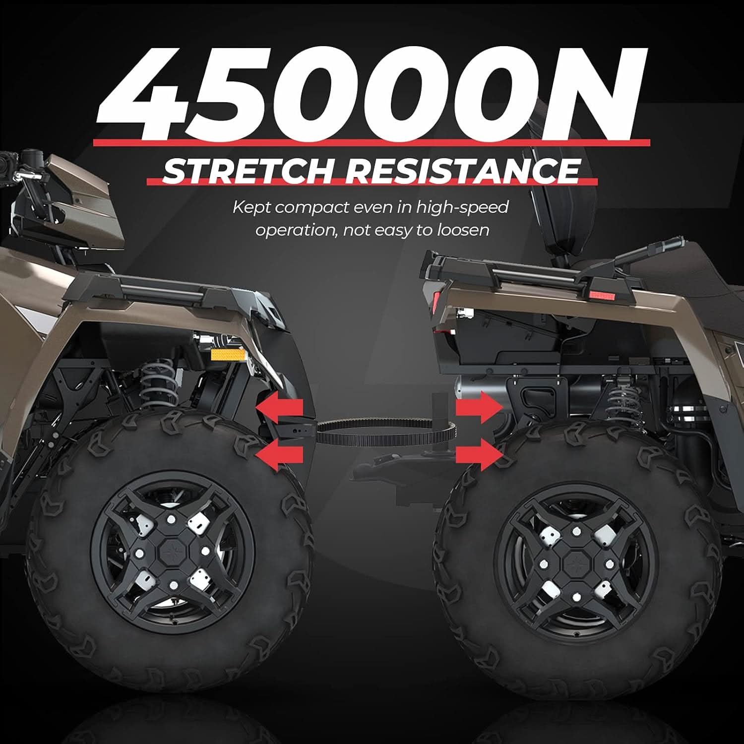 Photo of Kemimoto Heavy Duty Drive Belt for Polaris Sportsman/ RZR/ Ranger by Kemimoto - Premium for UTVs / Side by Sides