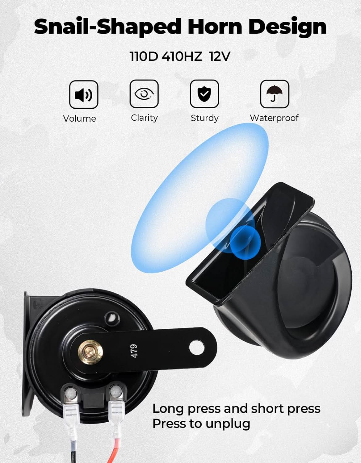 Photo of UTV Turn Signal Kit with 110D Horn for Polaris, Can-Am, Kawasaki, CFMOTO by Kemimoto - Premium for UTVs / Side by Sides