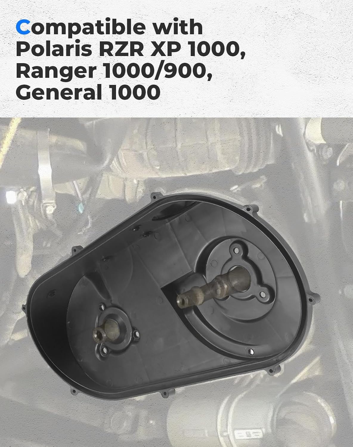 Photo of Kemimoto Inner Clutch Cover Belt Box for Polaris RZR XP 1000/Ranger Crew XP 1000 900/General by Kemimoto - Premium for UTVs / Side by Sides