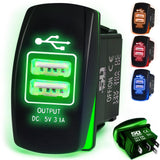 Waterproof Funny Rocker Switch - 12V ON/Off, LED Backlit with Custom Etched Design | R1 Industries