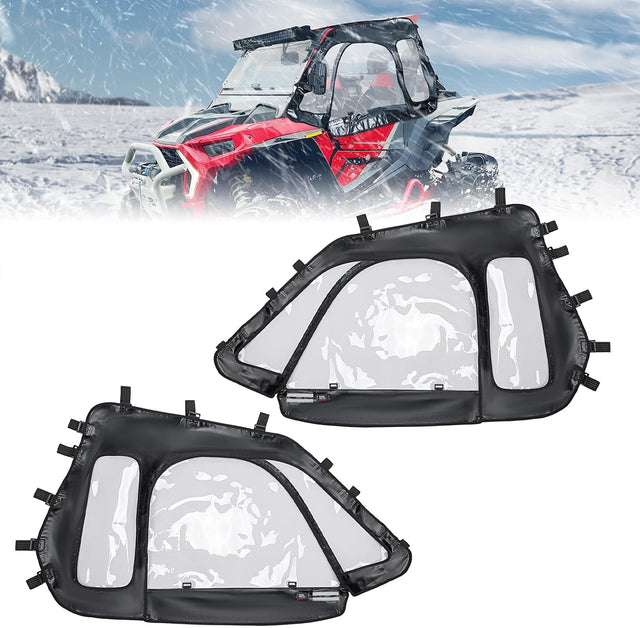 Photo of Soft Cab Enclosure Upper Windows for 2014+ Polaris RZR XP 1000/Turbo by Kemimoto - Premium for UTVs / Side by Sides