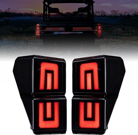 Photo of Upgraded Tail Lights for Polaris Ranger 1000 XP/Crew 2018-2024 by Kemimoto - Premium for UTVs / Side by Sides